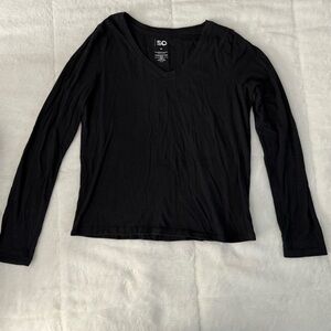 Black Long Sleeve Top